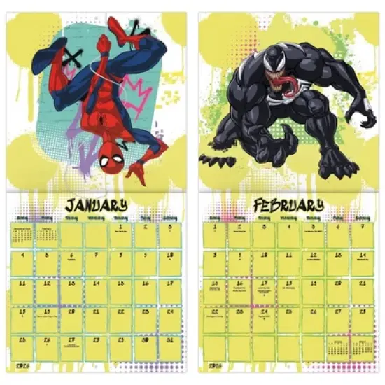 Marvel 2026 Spider-Man 12"x12" Wall Calendar image {5}