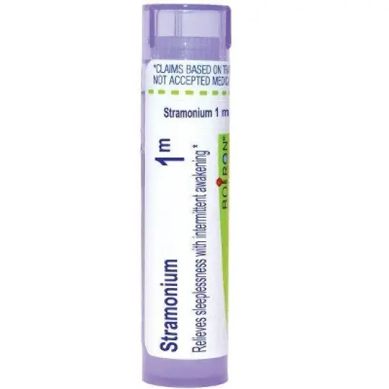 Stramonium 1M by Boiron Homeopathic Single Medicine For Stress & Sleep  -  80 Pellet image {10}
