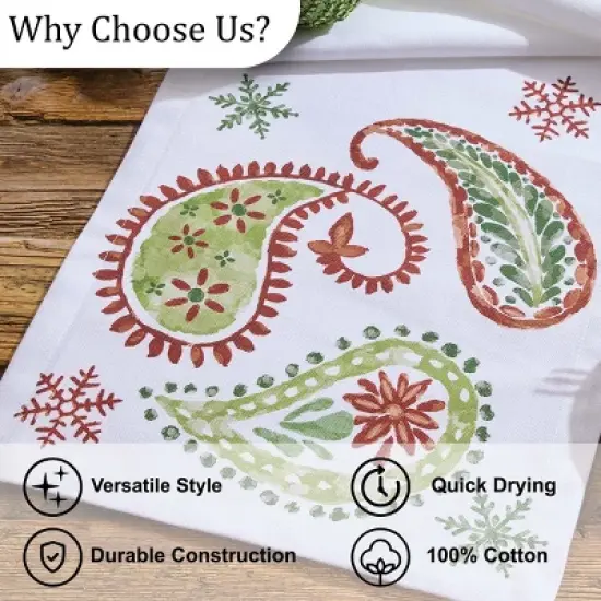 Split P A Very Paisley Holiday Table Runner 14" X 54" image {4}