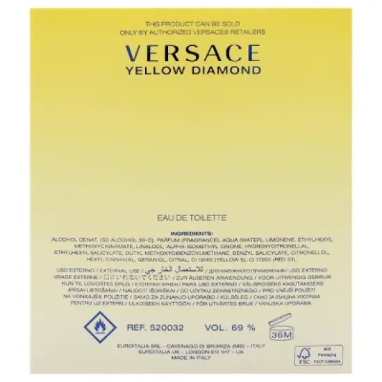 Versace Yellow Diamond by Versace Women's EDT Spray image {3}