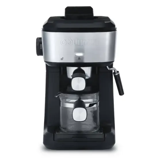 Gourmia 4-Shot Steam Espresso, Cappuccino, and Latte Maker with Frothing Wand: 1.5L Capacity, 900W Electric image {1}