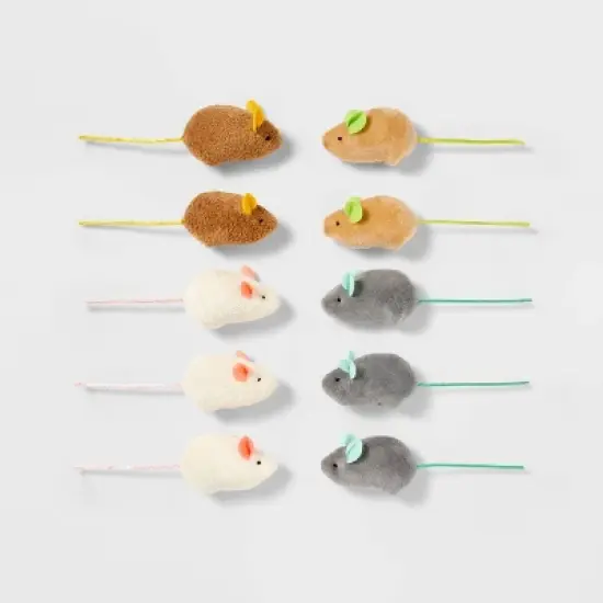 Mouse Multipack Cat Toy Set - 10pk - Boots & Barkley&trade; image {3}