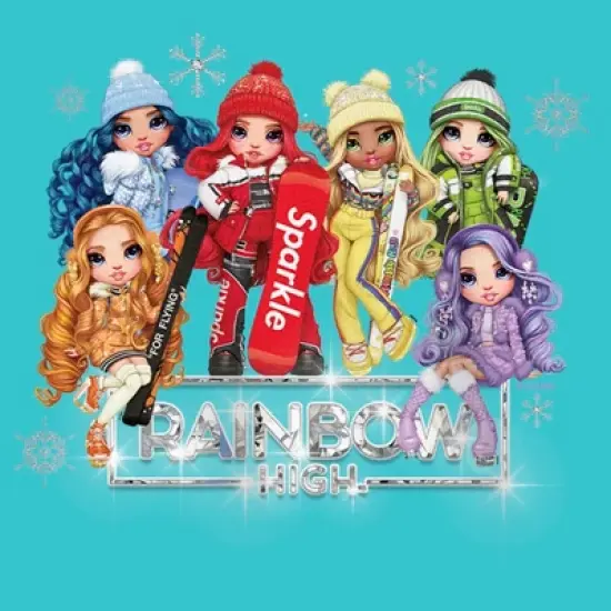 Girl's Rainbow High Winter Group Shot Logo T-Shirt image {1}