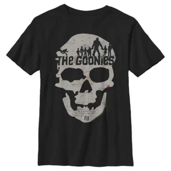 Boy's The Goonies Skull Map Logo T-Shirt image {4}