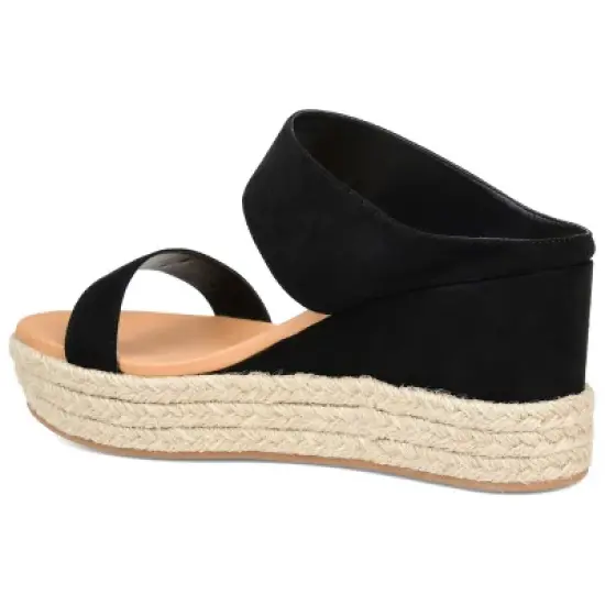 Journee Collection Womens Alissa Tru Comfort Foam Wedge Heel Espadrille Sandals image {6}