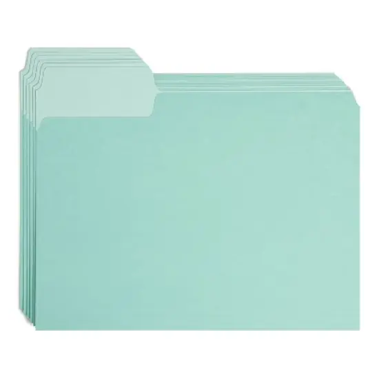 U Brands 24ct Super TabFile Folders - Two Toned image {4}