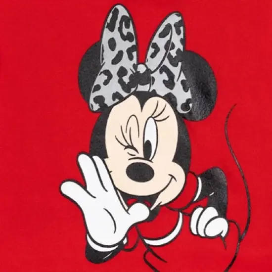 Disney Minnie Mouse Baby Girls Pullover Fleece Sweatshirt and Leggings Outfit Set Infant image {4}