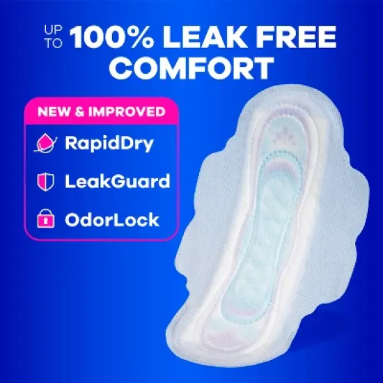 Always Ultra Thin Pads with Wings - Size 1 - Regular - Unscented - 126ct image {1}