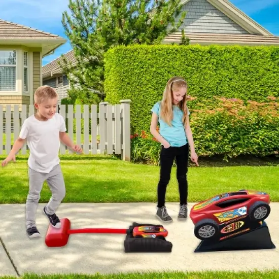 Stomp Rocket Stomp Racer with Jump Ramp Launcher & Race Car image {3}