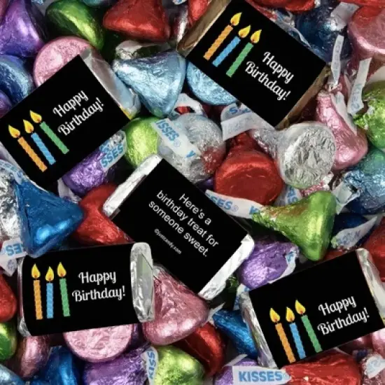 130 pcs Birthday Candy Hershey's Chocolate Mix (1.65 lb) - By Just Candy image {2}