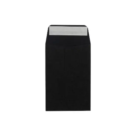 LUX #4 Coin Envelopes (3 x 4 1/2) - Midnight Black 500/Pack 80lb. Midnight Black (LUX-4CO-B-500) image {5}