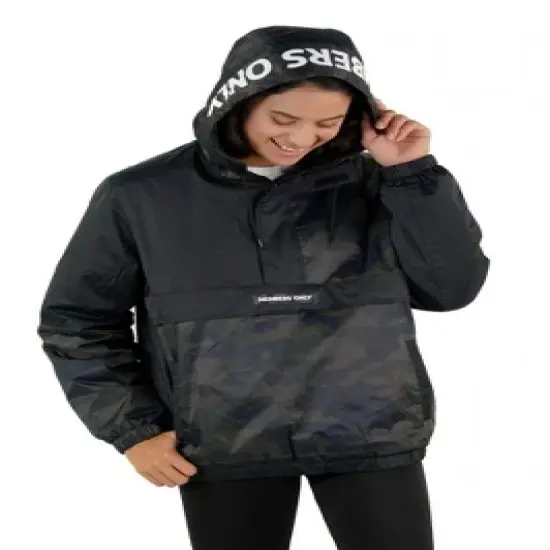 Members Only Women's Camo Popover Oversized Jacket image {3}