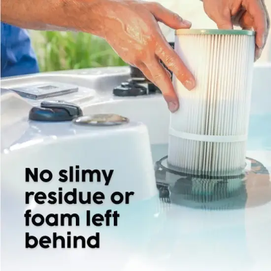 Element Blue Filter Cleaner Spray - Great for Pools and Spas - Eliminates Sunscreen, Oils, Lotion, and Organic Matter (32 oz) image {6}