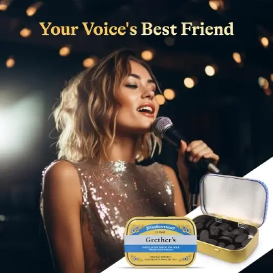 GRETHER'S Pastilles Classic Blackcurrant Natural Remedy Dry Mouth Relief - Soothing Throat & Healthy Voice - Long-Lasting Flavor, Gift for Singers image {5}