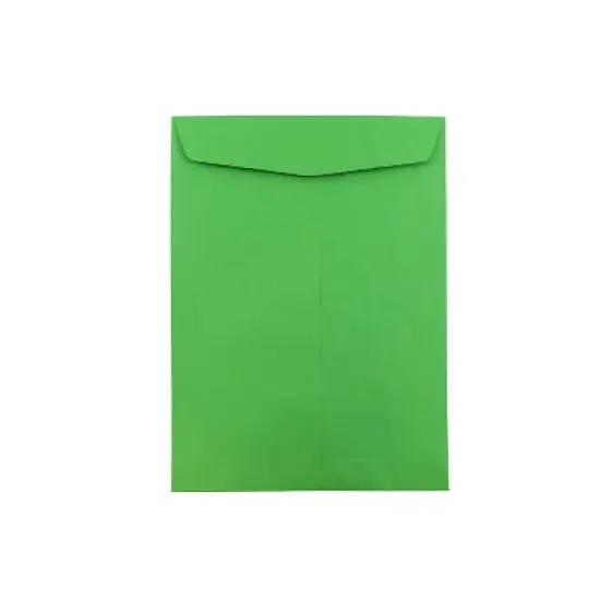 JAM Paper 10 x 13 Open End Catalog Colored Envelopes Green Recycled 100/Pack (V0128190) image {4}
