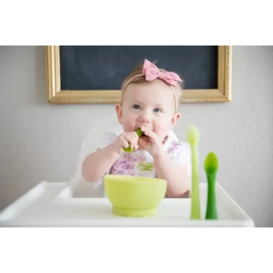 Olababy Baby First Training Set with Silicone Steam Bowl, Training Spoon & Feeding Spoon image {6}