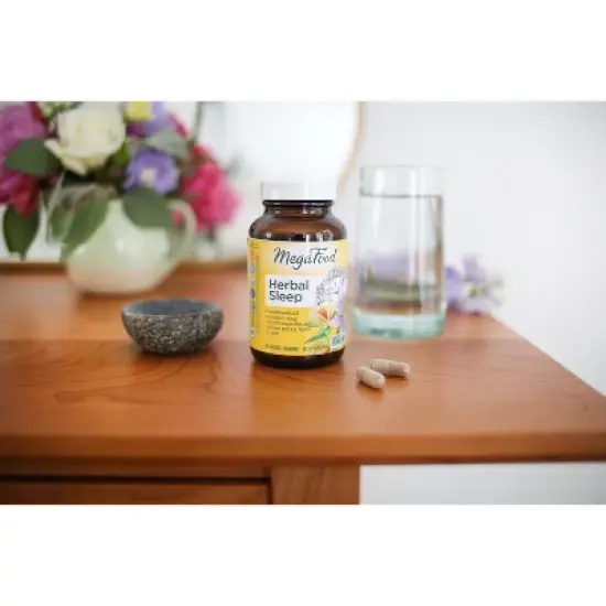 MegaFood Herbal Sleep with with Ashwagandha & Valerian Capsules - 30ct image {3}
