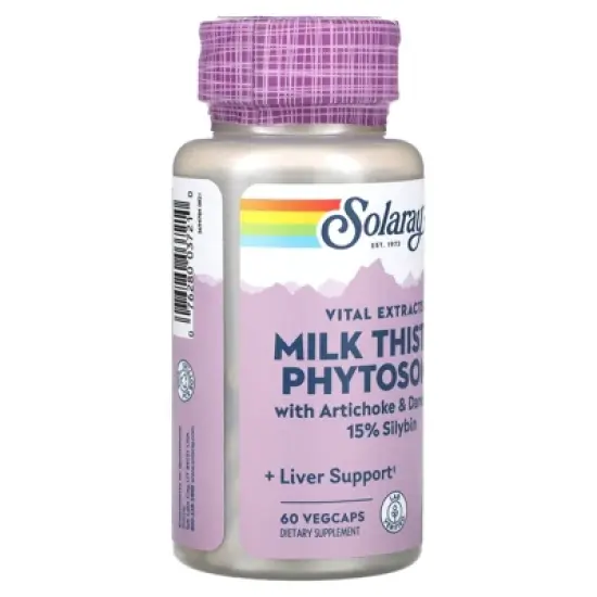 Solaray Vital Extracts, Milk Thistle Phytosome, 60 VegCaps image {3}