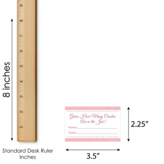 Big Dot of Happiness Sweet 16 - How Many Candies 16th Birthday Party Game - 1 Stand and 40 Cards - Candy Guessing Game image {6}