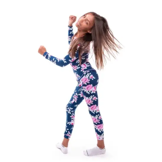 Sleep On It Girls Blooming Roses Super Soft Snug Fit 2-Piece Pajama Sleep Set image {2}