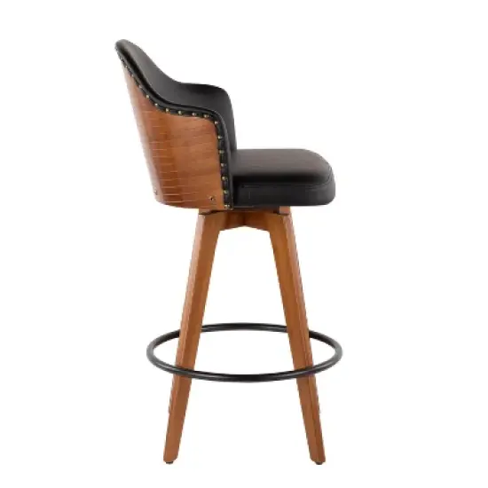 26" Ahoy Mid-Century Modern Counter Height Barstool - LumiSource image {2}