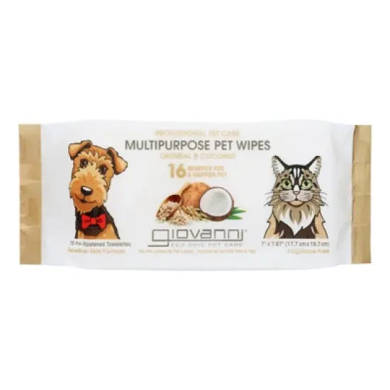 Giovanni Oatmeal & Coconut Multipurpose Pet Wipes - 75 ct image {5}