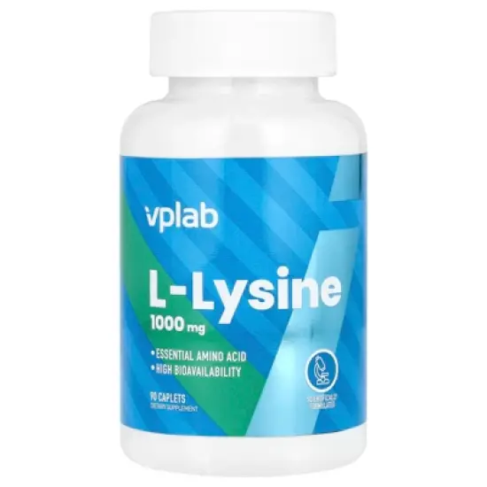 Vplab L-Lysine, 1,000 mg, 90 Caplets image {4}