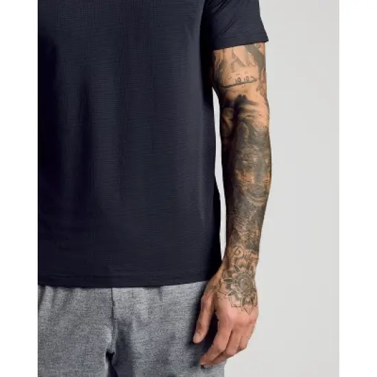 Men's Black Active Mesh Crew - True Classic image {5}