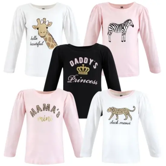 Hudson Baby Infant and Toddler Girl Long Sleeve T-Shirts, Leopard Mamas Mini image {8}