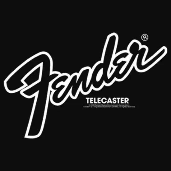 Junior's Fender Telecaster Logo Racerback Tank Top image {1}