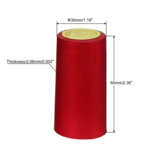 Unique Bargains PVC Heat Shrink Unbreakable Reusable Wine Bottle Caps 150 Pcs image {1}