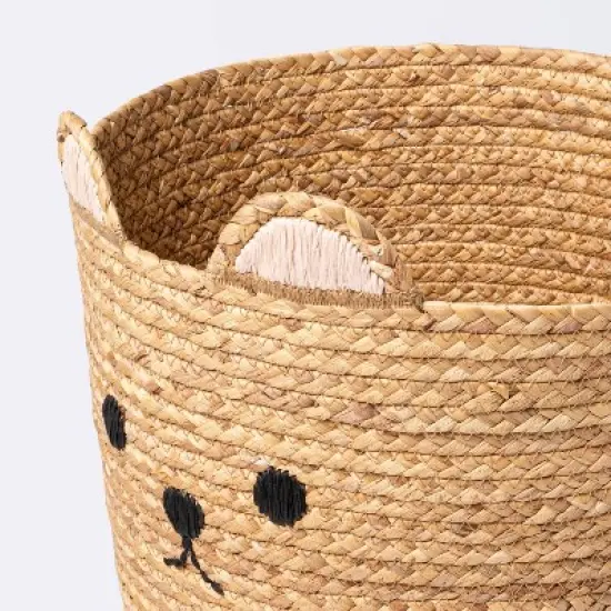 Woven Animal Round Storage Bin - Cloud Island&trade; Bear image {2}