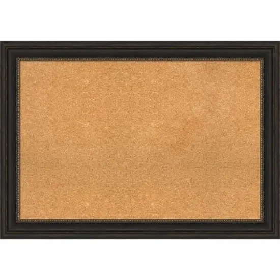 Amanti Art Accent Bronze Framed Corkboard, Natural Cork image {8}