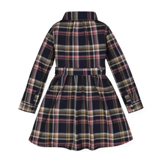 Hope & Henry Girls' Tie-Waist Shirtdress, Infant image {3}