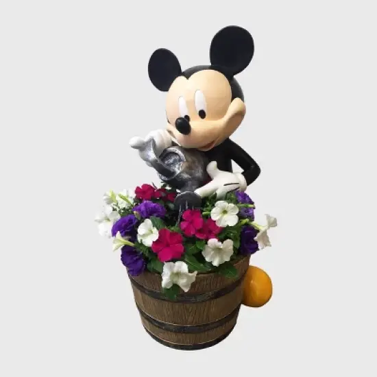 Disney 25.25" Mickey Mouse Garden Resin Planter Fountain image {4}