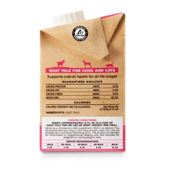 Brutus Bone Broth Gut Health Support Goat's Milk Flavor Dog and Cat Vitamins and Supplements - 16 fl oz image {1}