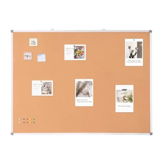 VEVOR 48"x36" Large Cork Board &ndash; Wall-Mounted Bulletin Board with Pin Board &ndash; Perfect for School, Home, Office, Silver image {8}