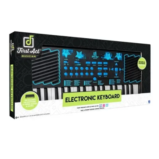 First Act Discovery - Electronic Keyboard - Blue Stars image {9}
