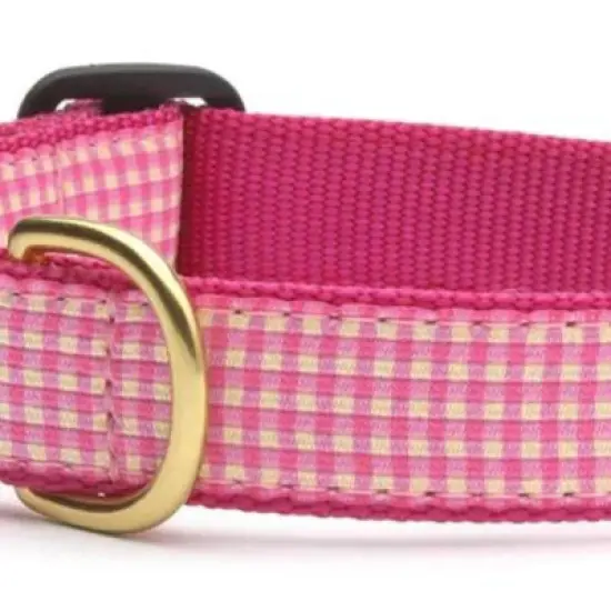 Up Country Pink Gingham Collar Medium image {1}