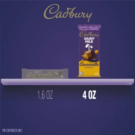 Cadbury Dairy Milk Caramello Milk Chocolate and Caramel Bar Candy - 4oz image {6}