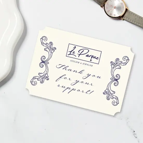 Avery Matte Ivory Invitation Cards, 5" x 7" Rectangle Scalloped Edge image {3}