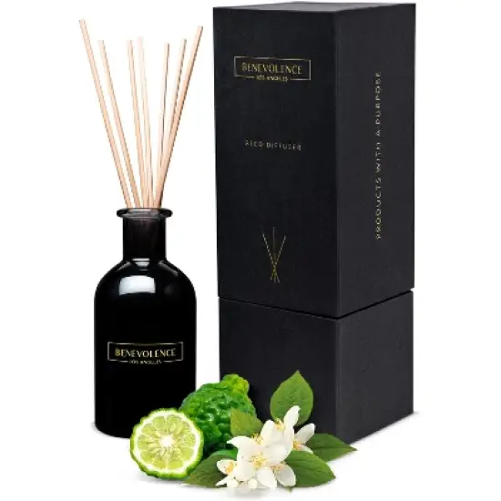 Benevolence LA Aromatherapy Scented Oil Reed Diffuser Set image {7}