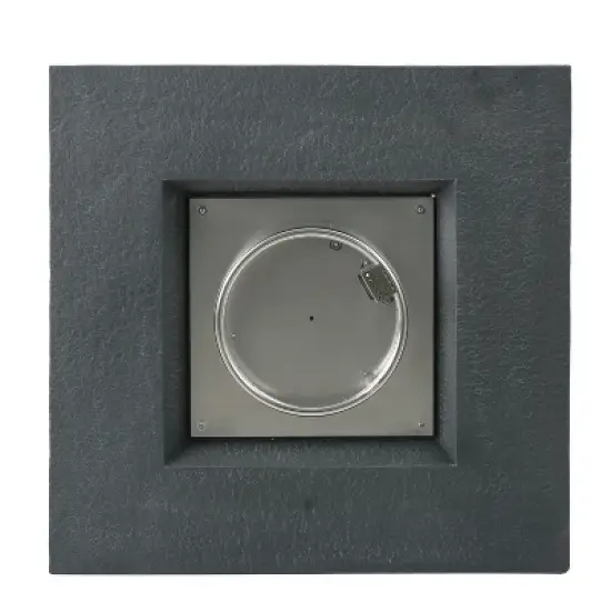 GDFStudio Abramo Outdoor 40,000 BTU Lightweight Concrete Fire Pit Table, Gray image {3}