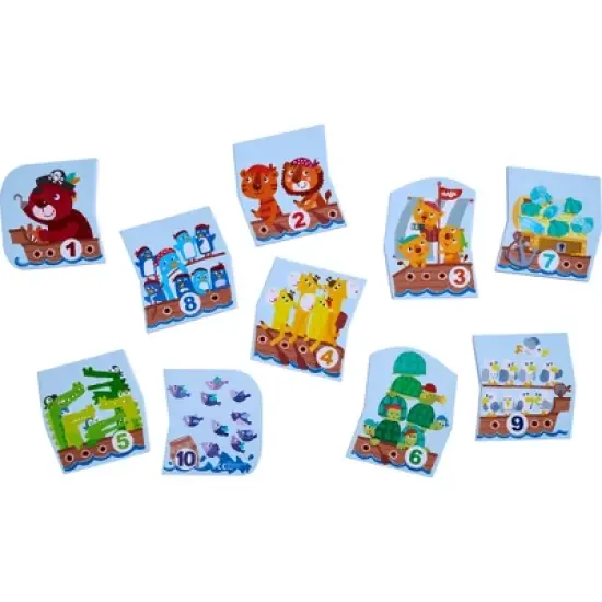 HABA Numbers Puzzle In Net - 10 Piece Counting Bath Toy image {1}