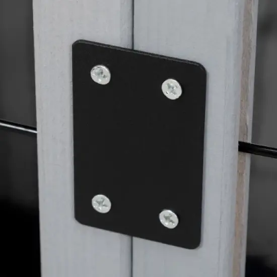 DOMETOUR Detachable Rabbit Hutch with Removable Tray and Rolling Casters image {11}