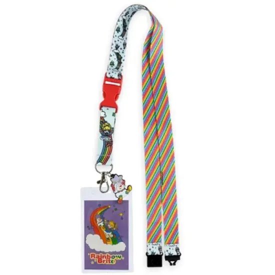 Rainbow Brite Breakaway Lanyard Twink Badge ID Holder With 2" Rubber Charm Multicolored image {5}