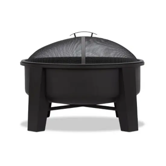 Forsyth Fire Pit - Black - Real Flame image {3}