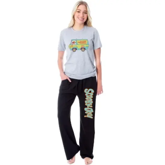 Scooby-Doo Womens' Classic The Gang Mystery Machine Sleep Pajama Set Multicolored image {4}