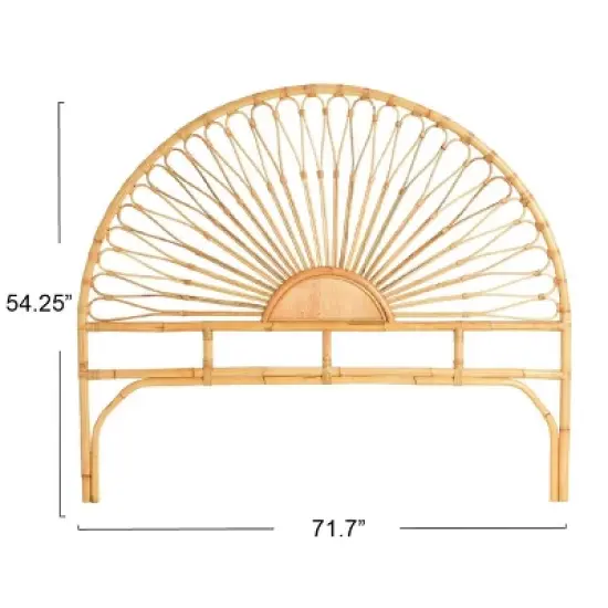 Storied Home Bali Sunrise Woven Rattan Headboard image {5}