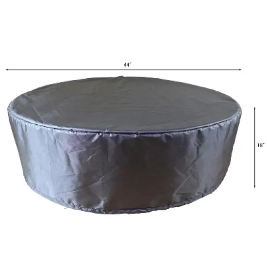 Summerset Shield Ottoman Cover Ultimate Protection for Your Outdoor Furniture Round 44" x 28" Mercury image {1}